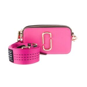 NWT Marc Jacobs Women's Snapshot Trixie Crossbody Bag Pink Multi